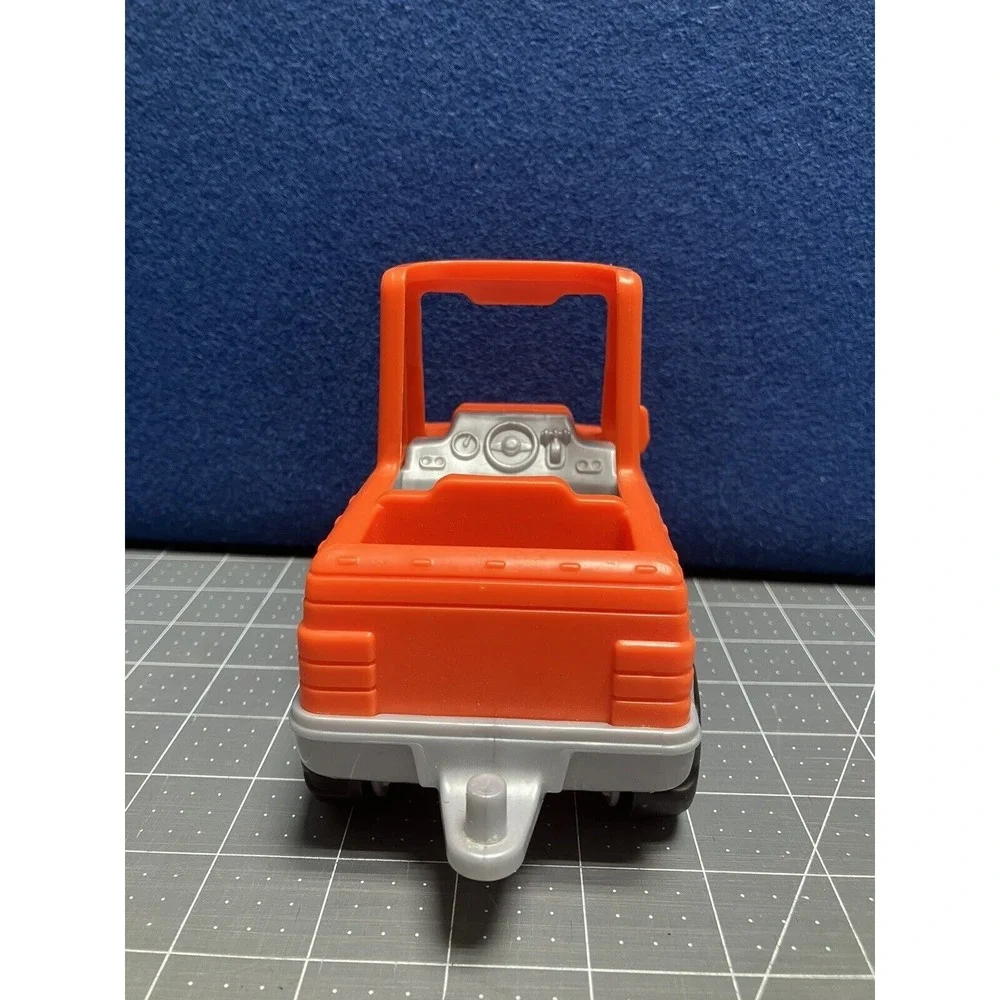 Fisher Price 2017 Little People Orange Truck With Tow Hitch By Mattel Excellent‎